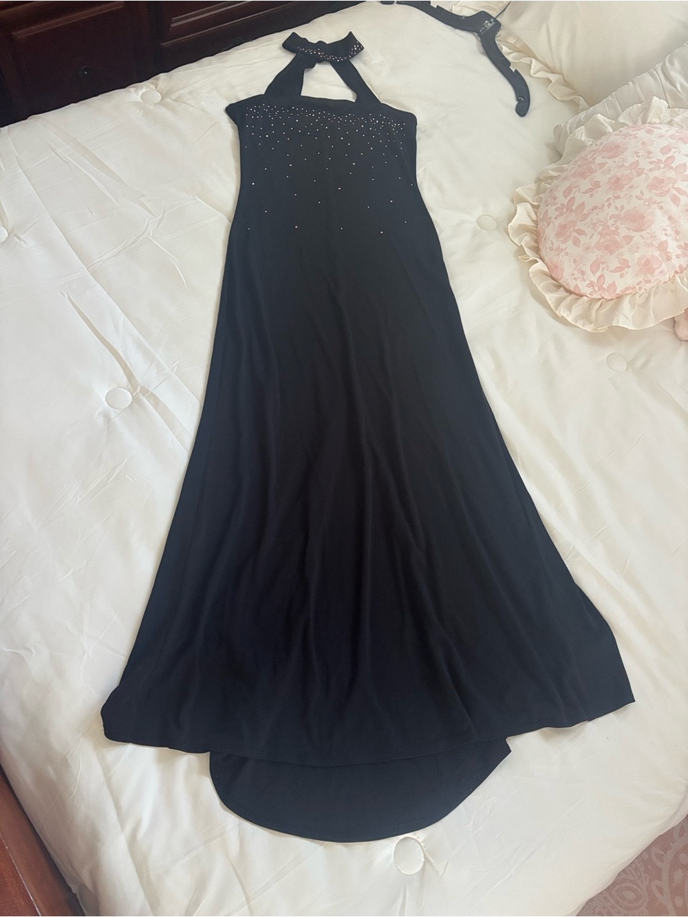 Taboo Black W/Pink Rhinestones Formal/Prom-Med